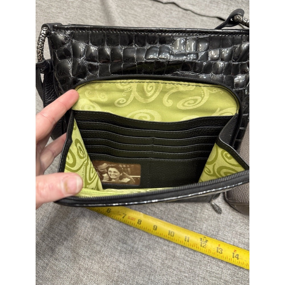 Two Brighton Shoulder Purses Lot Bulk Grey Brown Black - Picture 4 of 9